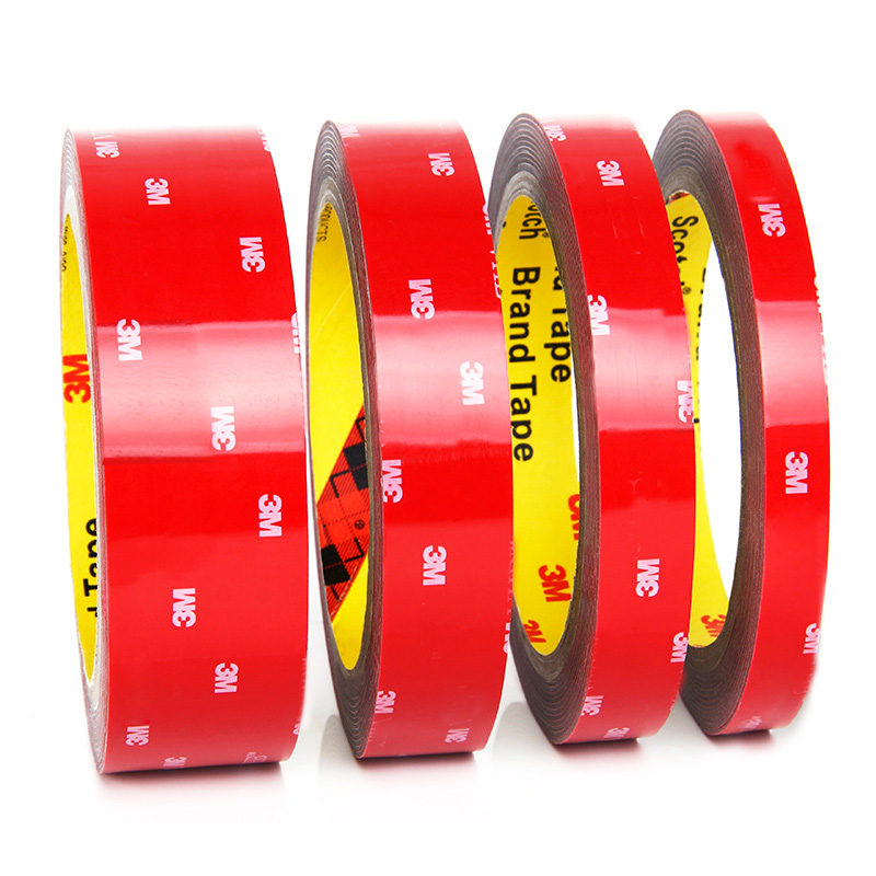 33 meters/100ft 3M VHB Dark Gray Acrylic Adhesive - 6/8/10/12/15/20/30mm Wide Double Sided Tape Roll with Firm Foam